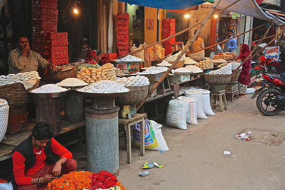 Rickshaw to Ganges River, Varanasi, India