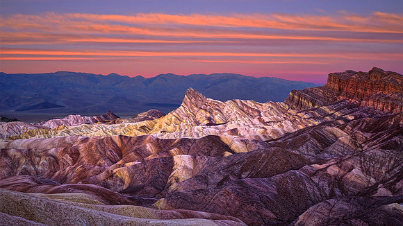 Sunrise, Zabriskie Point, Death Valley NP, CA