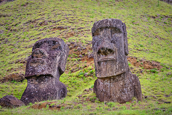 Moai, Easter Island, Chile