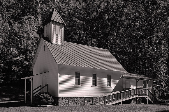 One of the many Baptist Churches in  Madison County, NC