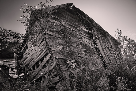Barn in need of a little work in Madison County, NC