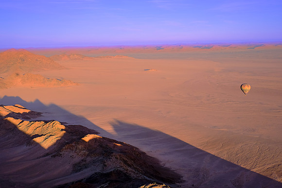 Sunrise over the  Sossusvlei, Namib Desert, Namibia. 2017 November 14