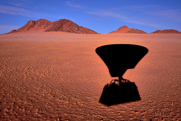 Sunrise over the  Sossusvlei, Namib Desert, Namibia. 2017 November 14