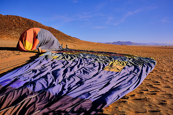 Sunrise over the  Sossusvlei, Namib Desert, Namibia. 2017 November 14