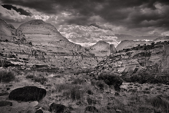 Capitol Reef National Park, UT.  - Utah Revisited in B&W: 2022 April 27- May 5.