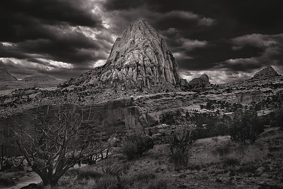 Capitol Reef National Park, UT.  - Utah Revisited in B&W: 2022 April 27- May 5.