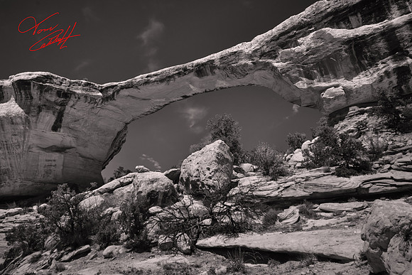 Natural Bridges National Monument, UT. - Utah Revisited in B&W: 2022 April 27 - May 5