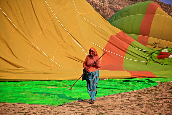 Hot air balloon ride over Jaipur