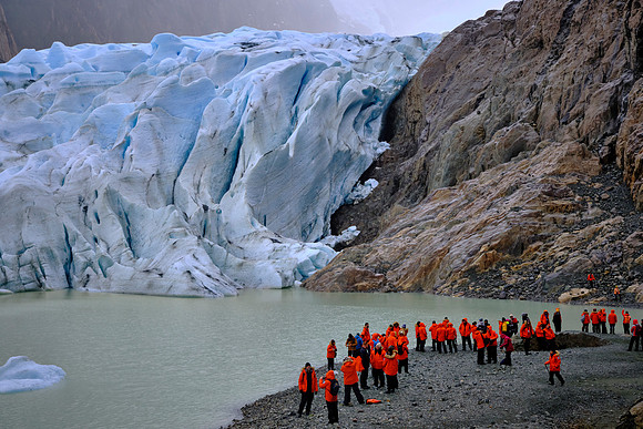 Glacier Bernal, Kirke Narrows, Chilean Fjords