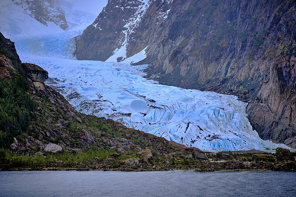 Glacier Bernal, Kirke Narrows, Chilean Fjords