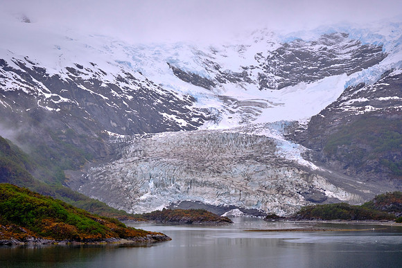 Glacier Aguíla, Agostini National Park, Chilean Fjords