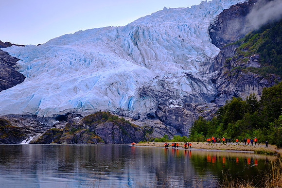 Glacier Aguíla, Agostini National Park, Chilean Fjords