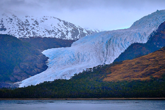 Glacier Aguíla, Agostini National Park, Chilean Fjords