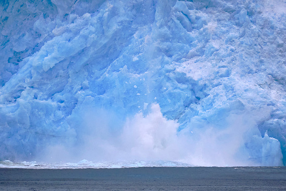 Glacier Garibaldi calving, Agostini National Park, Chilean Fjords
