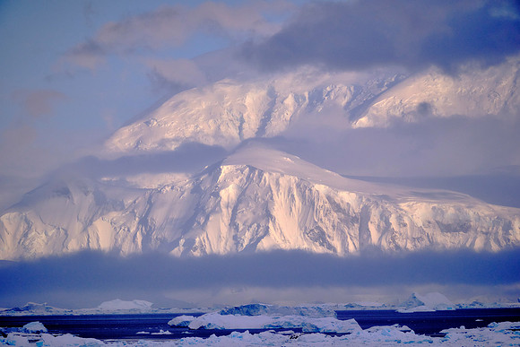Sunrise, Deception Island, South Shetland Islands, Antarctica, 8:27 AM