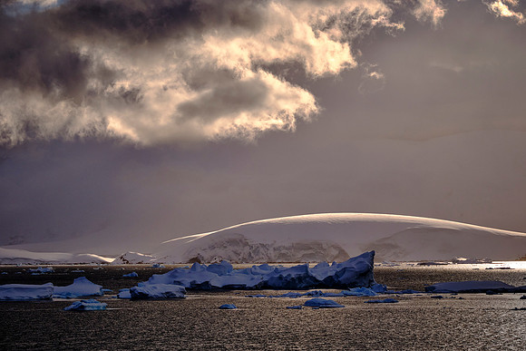Sunset in Antarctica