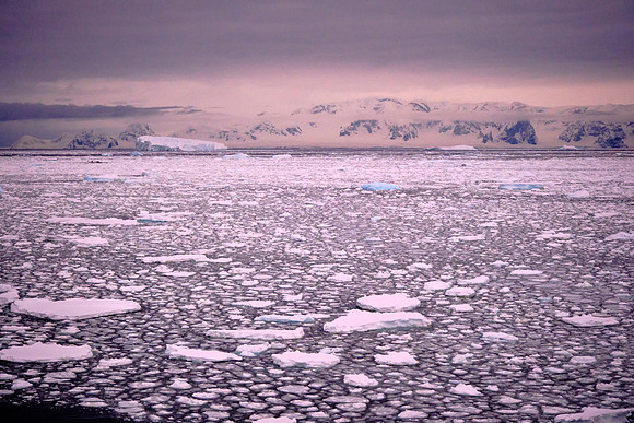 Sunset Antarctica, 9:43 PM