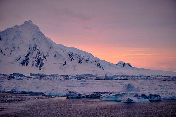 Sunset Antarctica, 9:19 PM