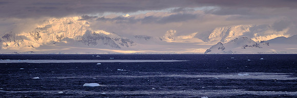 Sunrise over Detaille Island, Antarctica