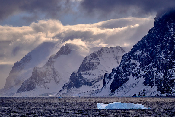 Sunrise over Detaille Island, Antarctica