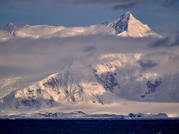 Sunrise over Detaille Island, Antarctica