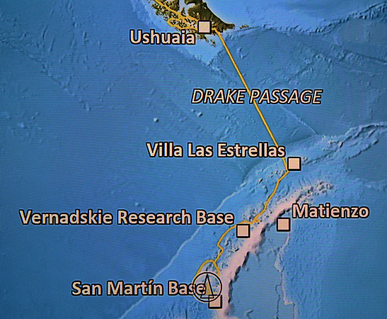 We turn back north toward the Vernadskie Research Base and the Drake Passage.