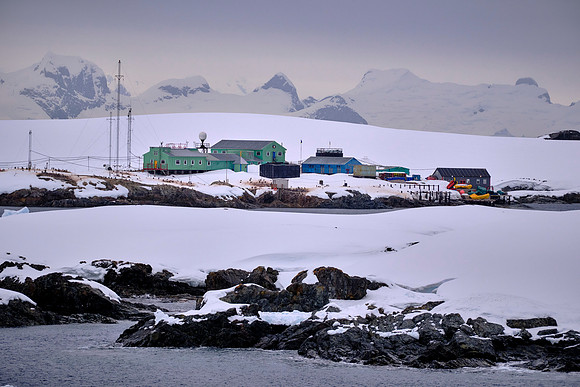 The Vernadsky Research Base is a Ukrainian Antarctic research station on Galindez Island.