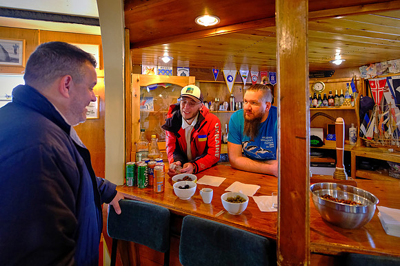 The bar has its own still --- Vernadsky Research Base, Ukraine territory
