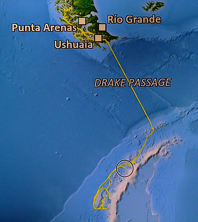 We steam north to the Drake Passage.
