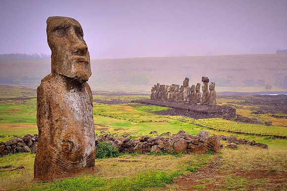 Moai, Easter Island, Chile