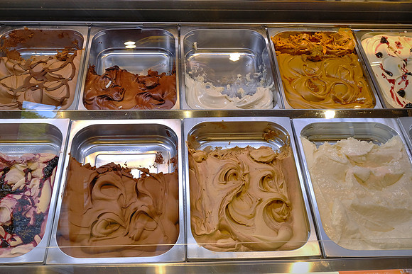 French gelato along the back streets of Paris by the Canal Saint-Martin