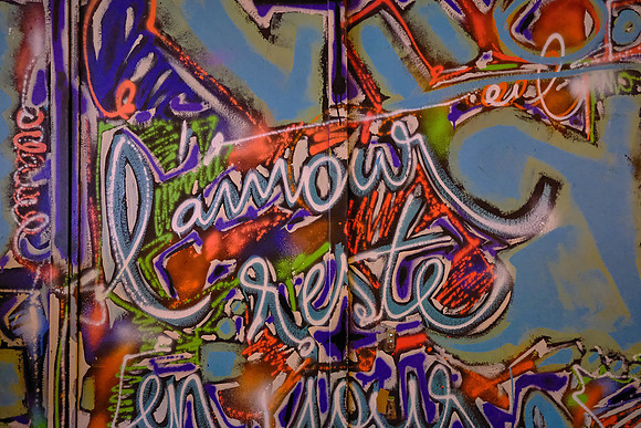 Local art on the back streets of Paris