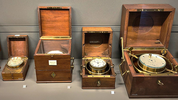 Marine clocks in the Musée des Arts et Métiers