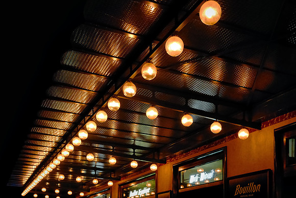 Back streets and bistros of Paris by night