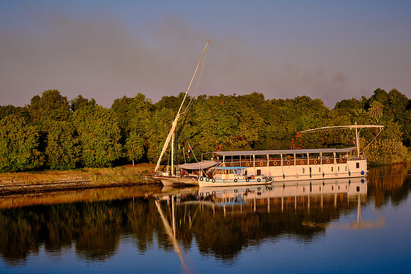 Local riverboat on the Nile River.