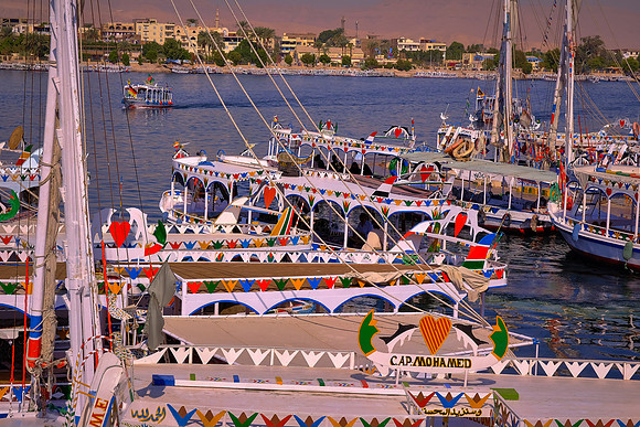 We traveled by water taxi across the Nile from the East Bank to the rural West Bank.