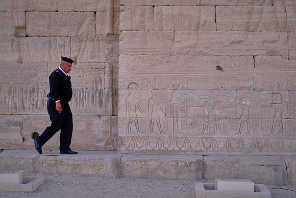 The walls are covered in carvings and bas-reliefs inside and out.