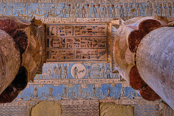 The Dendera Temple is a Greco-Roman temple complex built to honor Hathor, goddess of the sky and fertility.