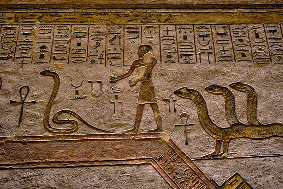 There were 5,398 items found in the tomb, including a solid gold coffin, face mask, food, wine, sandals, and fresh linen underwear.