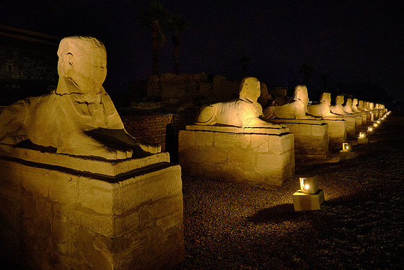 Annually, the statues of Amun, Mut, and Khonsu were brought from Karnak, along the Avenue of Sphinxes, and reunited at Luxor.