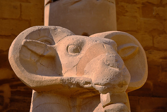 In ancient times, a row of ram-headed sphinxes, 1.7 miles long, connected Karnak Temple and Luxor Temple.