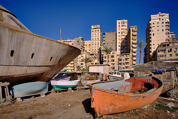 Alexandria boat yard.