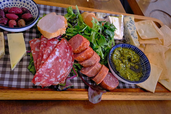 ... LUNCH with wine.  Very tasty!