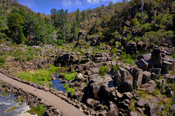 Cataract Gorge is a steep dolerite rock gorge on the South Esk River.