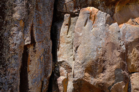 Around 170–180 million years ago, during the Jurassic, sheets of molten dolerite intruded into the crust.