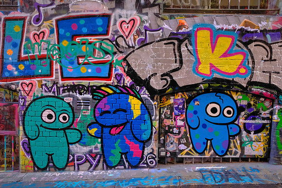 Hosier Lane in Melbourne.