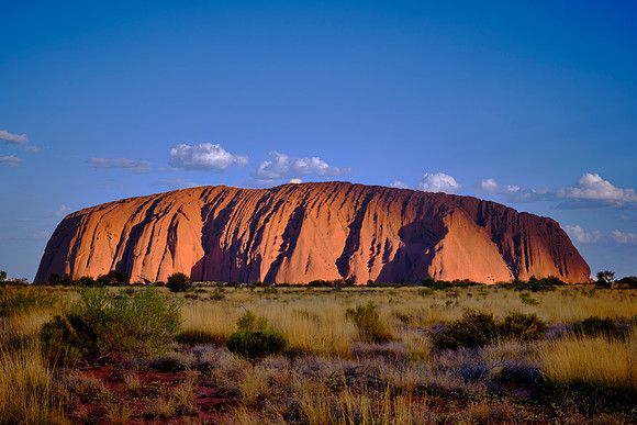 The rock typically glows bright red with deep shadows along bedding planes in the late afternoon. (8:26 PM)