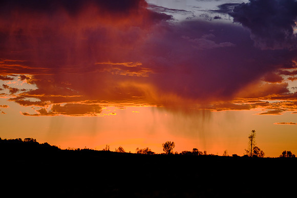 More virga at sunset.  Virga is precipitation that evaporates or sublimates before it hits the ground.