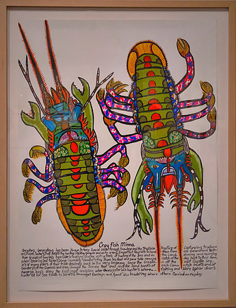 The museum also featured Heather Wunjarra Koowootha, a contemporary Indigenous artist from Cairns.