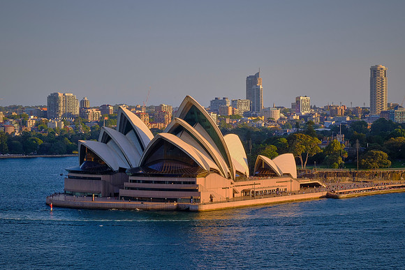 The Sydney Opera House is an iconic performing arts center in Sydney Harbour, designed by Danish architect Jørn Utzon.